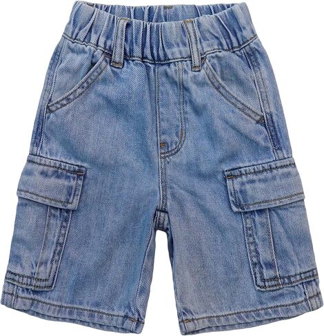 KIDSCOOL SPACE Baby Little Big Boys Shorts,Girls Ribbed Elastic Waist Summer Half Pants Cargo Jeans in Saudi Arabia