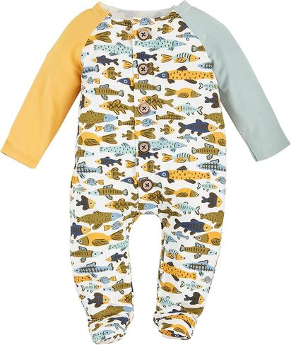 Mud Pie Baby Boys Fish Printed Sleeper in Saudi Arabia