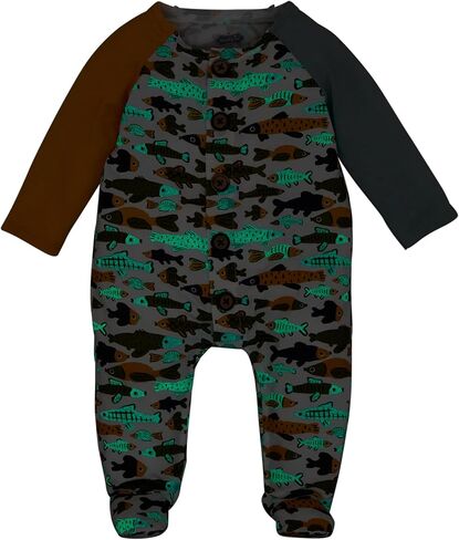 Mud Pie Baby Boys Fish Printed Sleeper in Saudi Arabia