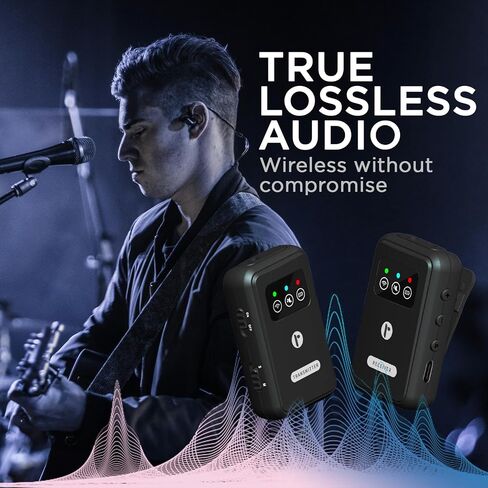 AirLink V2 - Wireless IEM 2.4 GHz Adapter with In Ear Monitor Lossless Audio, 165ft Range, 12-Hour Battery Life, and Ultra-Low 5ms Latency - Perfect for Free Movement and Professional Use in Saudi Arabia