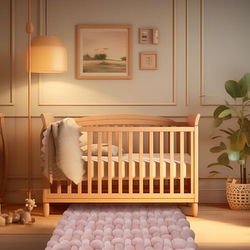 XHJRI Thickened Braided Knot Seat Mat, Knotted Floor Decorative Cushion, Handmade Baby Infant Playing Pad Nursery Rug (27.5 * 31.5 Inch,Brown) in Kuwait