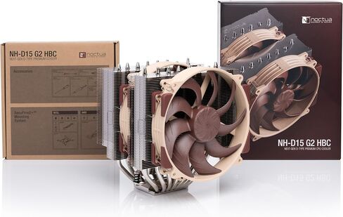 Noctua NH-D15 G2 HBC، مبرد وحدة المعالجة المركزية ثنائي البرج، إصدار محدب عالي القاعدة مخصص لـ Intel LGA1700 (بني) in Saudi Arabia