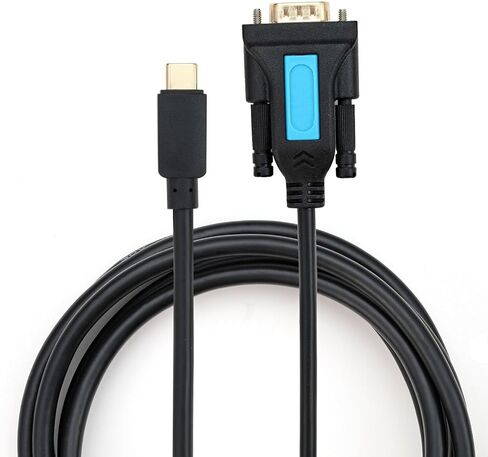 كابل محول من النوع C إلى RS232 DB9 تسلسلي (9-Pin) بطول 5 أقدام مع موصل ذكر إلى أنثى in Kuwait