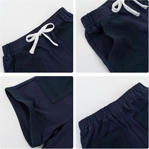 Volunboy طفل رضيع الصبي السراويل 2 حزمة الصيف الهراء خليط السراويل Sweatpants الصلبة عارضة رياضية عداء ببطء in Kuwait