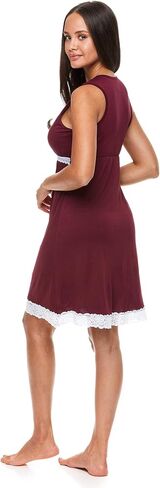 قميص نوم للنساء من Lamaze، برقبة على شكل حرف V، للعمل/الولادة/التمريض، ثوب مستشفى، قميص بيجامة in Kuwait