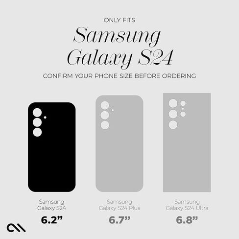 واقي عدسة الكاميرا Case-Mate Samsung Galaxy S24 Ultra مع حلقات ألومنيوم سوداء - زجاج مقسى مزدوج - يشمل ضمان حماية العدسة - عرض فائق الدقة مع التصوير الليلي، سهل التركيب in Saudi Arabia