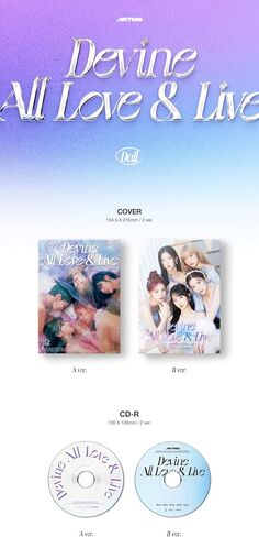 ARTMS Dall 1st Album Contents+Card+Tracking Sealed Artemis Devine All Love & Live OURII (Standard Set(A+B)) in Saudi Arabia