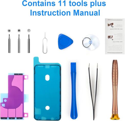 [5000mAh] Battery for Xs Max High Capacity New 0 Cycle Replacement Battery for Xs Max A1921 A2101 A2102 A2104 with Installation Manual and Professional Repair Tools Kits in Kuwait