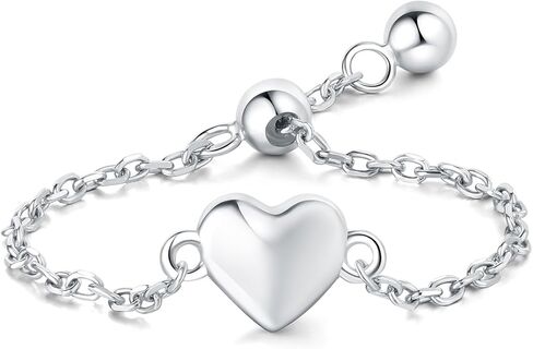 CYCUFF 925 Sterling Silver Ring for Women Teen Girls, Open Twist Adjustable Ring Stacking Ring Gift for Women Girls in Kuwait