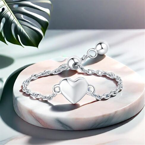 CYCUFF 925 Sterling Silver Ring for Women Teen Girls, Open Twist Adjustable Ring Stacking Ring Gift for Women Girls in Kuwait