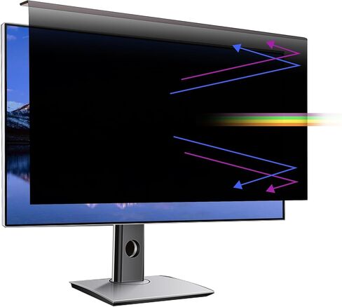 24 Inch Computer Privacy Screen for Monitor, Hanging Privacy Screen Filter, Anti-Glare & Anti Blue Light Screen Protector Shield， Universal for Aspect Ratio 16:9 in Saudi Arabia