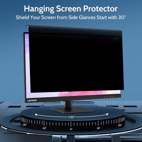 24 Inch Computer Privacy Screen for Monitor, Hanging Privacy Screen Filter, Anti-Glare & Anti Blue Light Screen Protector Shield， Universal for Aspect Ratio 16:9 in Saudi Arabia