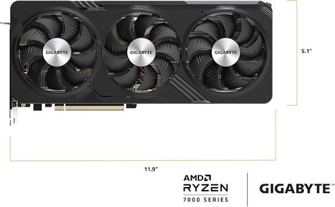 GIGABYTE Radeon RX 7800 XT Gaming OC 16G Graphics Card, 3X WINDFORCE Fans 16GB 256-bit GDDR6, GV-R78XTGAMING OC-16GD Video Card in Saudi Arabia