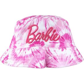Barbie Hat | Tie Dye Girls Bucket Hat | Cotton Summer Hat for Kids | Beach Bucket Hat | Pink One Size
