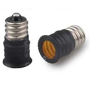 E-Simpo 10pcs E12 to E12 Candelabra Lamp Socket Adapter Extender,America Standard LED Chandelier Lamp Socket E12 to E12 Adapter (10pcs E12 to E12 Extender)