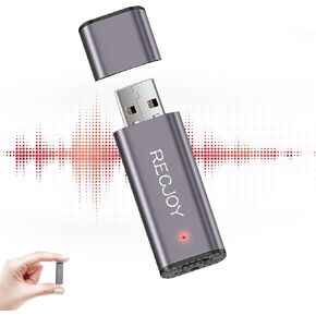 64GB Digital Voice Recorder USB Recording Device 512Kbps 288Hours Voice Activated Recorder,Audio Recorder for Lectures Interview Meetings,Noise Reduction Rechargeable