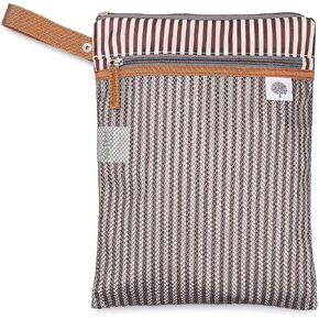 Parker Baby Cloth Diaper Wet Dry Bag - Waterproof Reusable Diaper Bag Accessory with Mesh Organizer and Zippered Pocket for Soiled or Wet Clothes, Diapers, Wipes, Swimsuits in Kuwait