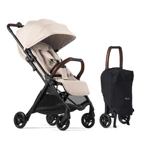 Silver Cross Jet 5 - Full Size TSA Approved Infant & Toddler Travel Stroller - Lightweight, Compact & Easy to Fold, with All-Terrain Wheels and One Hand Full Flat Recline (Space Black)