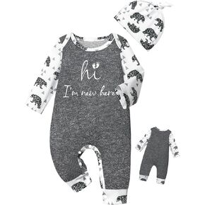 ملابس الأطفال حديثي الولادة من Von kilizo ملابس أطفال مطبوعة على شكل حيوانات ملابس أطفال أولادي بأكمام طويلة بذلة رومبير للأطفال ملابس الأولاد in Kuwait