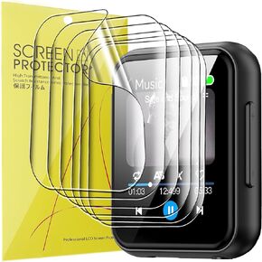 Compatible for BMDSAE MP3 Player Screen Protector, [6 Pack] Full Coverage TPU Clear Film Compatible for BMDSAE M01 1.8 Inches MP3 Player (6 Pack)