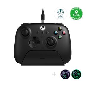 8Bitdo Ultimate 3-mode Hall Effect Joysticks/Hall Trigger Controller مع قاعدة شحن، سلكية لأجهزة Xbox Series X|S، Xbox One، لاسلكية لنظامي التشغيل Windows وAndroid - مرخصة رسميًا (أسود) in Kuwait