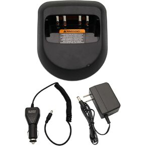 Ni-MH Ni-CD Battery Charger DC 12V/24V Car Charger Compatible with Motorola A6 A8 MagOne BPR40 BC130 Two-Way Radio PMLN4822AR PMLN4682AR PMLN5041A Battery Charging