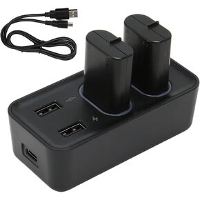 Charger for Xbox One Controller Battery Pack,with 2 x 800mAh USB Rechargeable Xbox One Battery Charger Station for Xbox Series X S,Accessories Kit for Xbox One
