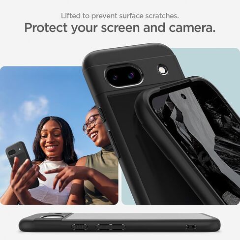Spigen Ultra Hybrid Designed for Pixel 8a Case (2024) [Anti-Yellowing], [Military-Grade Protection] - Crystal Clear in Saudi Arabia