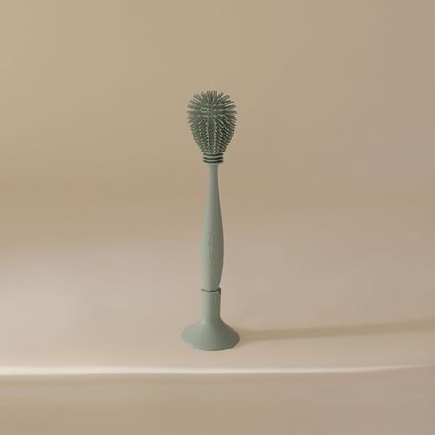 mushie Baby Bottle Brush | Soft Silicone with Suction Base (Shifting Sand) in Kuwait