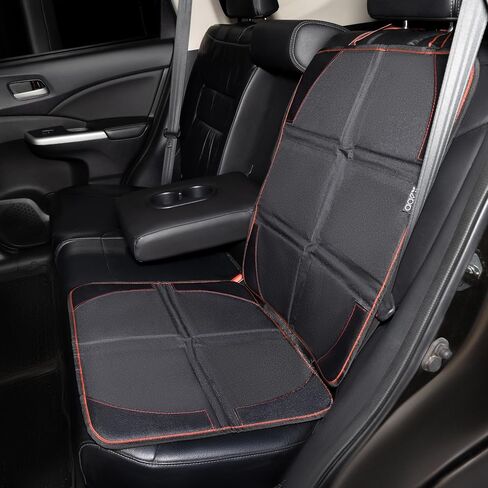 Car Seat Protector for Child Car Seat Cushion Mat Thickest Padding, Waterproof 600D Fabric Car Seat Covers for Non-Slip Backing Mesh Pockets for Seat Cover Pad for Dogs in Saudi Arabia