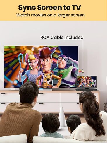 مشغل DVD محمول Arafuna مقاس 18 بوصة مع بطارية قابلة للشحن لمدة 5 ساعات، وشاشة دوارة عالية الدقة مقاس 16 بوصة مع مكبرات صوت استريو مزدوجة، ودعم تلفزيون USB/SD/مزامنة، ومناطق مجانية، والذاكرة الأخيرة in Kuwait