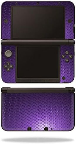 MightySkins Skin Compatible with Nintendo 3DS XL Original (2012-2014 Models) Sticker Wrap Skins Purple Diamond Plate in Saudi Arabia