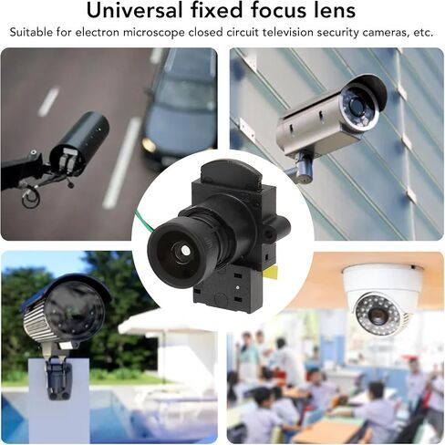 2.8mm CCTV Camera Lens, 8MP F1.0 Pixels Full Color Warm Light Fixed Focus Lens Replacement, 104 Degree Wide Angle Surveillance Security Camera Lens in Saudi Arabia