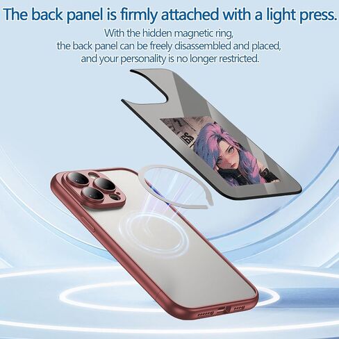 حافظة هاتف ذكية ذات حواف ذكية لعرض شاشة الحبر بأربعة ألوان - تدعم عرض 3.5 صورة، نقل NFC، صور مخصصة DIY، 2 في 1، يمكن استخدامها بشكل منفصل للوحة الخلفية المغناطيسية (جديد 2024) in Kuwait