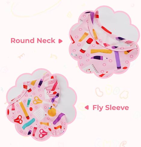 Baby Girls Clothes Little Girl Back to School Dress Fly Sleeve Kids Dresses Toddler Summer Sundress 3T 4T 5T 6T 7T 8T in Saudi Arabia