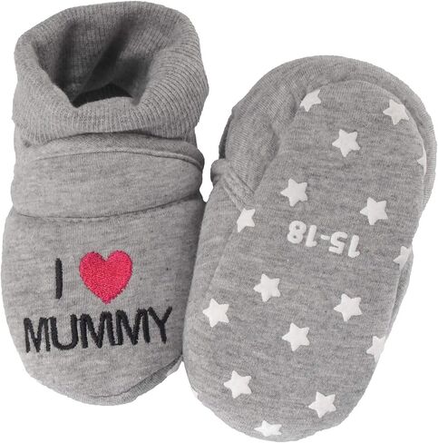 BambooMN Infants Toddler Soft Warm Plush Cozy Fuzzy Cartoon Animal Slippers Booties Socks Shoes in Saudi Arabia