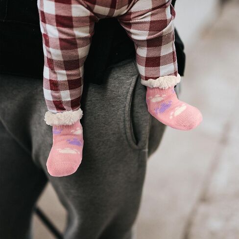 BambooMN Infants Toddler Soft Warm Plush Cozy Fuzzy Cartoon Animal Slippers Booties Socks Shoes in Saudi Arabia