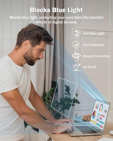 F FORITO 2-Pack 15.6 بوصة واقي شاشة كمبيوتر محمول مضاد للضوء الأزرق مقاس 15.6 بوصة HP أحدث Pavilion/HP Pavilion Aero/HP Spectre x360 /HP Envy x360، غطاء شاشة كمبيوتر مضاد للوهج لحماية العين in Saudi Arabia