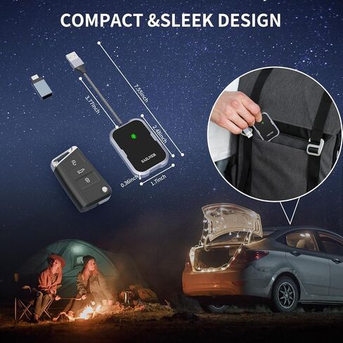 محول Carplay اللاسلكي لجهاز iPhone، محول Car Play اللاسلكي لعام 2024 لأجهزة Apple يحول محول CarPlay السلكي إلى محول CarPlay اللاسلكي، مناسب للسيارات من عام 2015 مع OEM Wired CarPlay، iPhone 6+، التوصيل والتشغيل in Kuwait