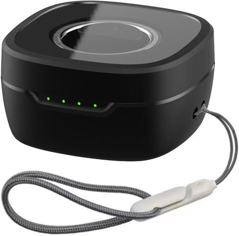 Revo Smart Ring - Fitness Ring Health Tracker - Sleep Tracking - Heart Rate Monitor - IP68 Waterproof - 400mah Docking Station Powerbank - White (10) in Saudi Arabia
