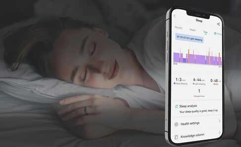 Revo Smart Ring - Fitness Ring Health Tracker - Sleep Tracking - Heart Rate Monitor - IP68 Waterproof - 400mah Docking Station Powerbank - White (10) in Saudi Arabia