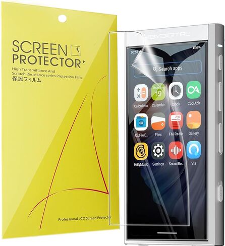 متوافق مع واقي شاشة مشغل الموسيقى HiBy Digital M300، [6 عبوات] طبقة شفافة من مادة TPU ذات تغطية كاملة متوافقة مع مشغل الموسيقى HiBy Digital M300 مقاس 4 بوصات (6 عبوات) in Saudi Arabia
