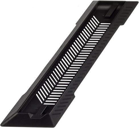 Yanfider PS4 Slim Stand، حامل عمودي لوحدة التحكم PS4 Slim حامل قاعدة ثابتة مع فتحات تبريد مدمجة وأقدام غير قابلة للانزلاق، أسود in Kuwait