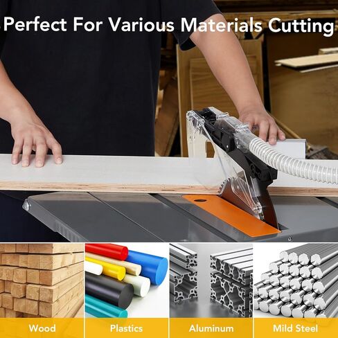 منشار طاولة 8-1/2 بوصة للجوسيت، منشار طاولة النجارة المحمول 15 أمبير، منشار طاولة مدمج 5000 دورة في الدقيقة، ضوضاء منخفضة، معدل مكنسة كهربائية 98% للأعمال الخشبية وصناعة الأثاث in Kuwait