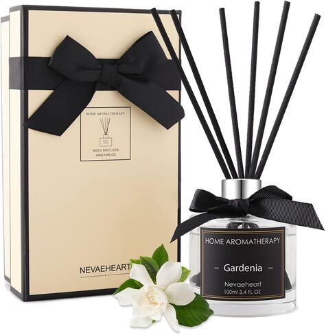 NEVAEHEART Premium Reed Diffuser Set | Citrus Scented Sticks Diffuser | Reed Diffuser for Bedroom Bathroom Living Room | Oil Diffuser & Diffuser Sticks | Beautiful Home Décor Makes a Great Gift in Saudi Arabia