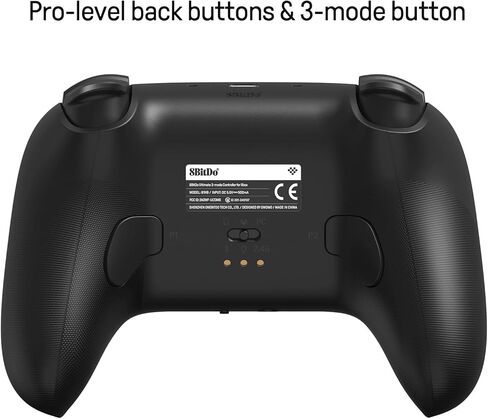 8Bitdo Ultimate 3-mode Hall Effect Joysticks/Hall Trigger Controller مع قاعدة شحن، سلكية لأجهزة Xbox Series X|S، Xbox One، لاسلكية لنظامي التشغيل Windows وAndroid - مرخصة رسميًا (أسود) in Kuwait