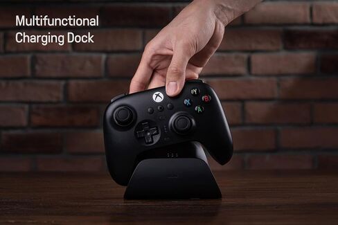 8Bitdo Ultimate 3-mode Hall Effect Joysticks/Hall Trigger Controller مع قاعدة شحن، سلكية لأجهزة Xbox Series X|S، Xbox One، لاسلكية لنظامي التشغيل Windows وAndroid - مرخصة رسميًا (أسود) in Kuwait
