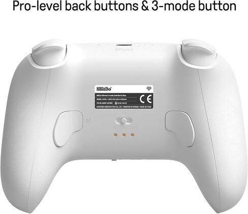 8Bitdo Ultimate 3-mode Hall Effect Joysticks/Hall Trigger Controller مع قاعدة شحن، سلكية لأجهزة Xbox Series X|S، Xbox One، لاسلكية لنظامي التشغيل Windows وAndroid - مرخصة رسميًا (أسود) in Saudi Arabia