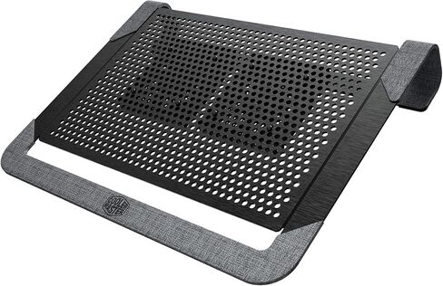 Cooler Master Notepal U2 Plus V2, Notebook-Kühler bis zu 43,2 cm (17 Zoll), 2 x 80 mm bewegliche Lüfter, schwarzes Aluminium in Saudi Arabia
