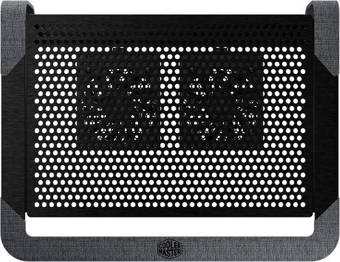 Cooler Master Notepal U2 Plus V2, Notebook-Kühler bis zu 43,2 cm (17 Zoll), 2 x 80 mm bewegliche Lüfter, schwarzes Aluminium in Saudi Arabia